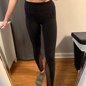 Athleta mesh around black legging